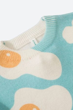 Quick Outfits, Modest Fashion Outfits Ideas Sunny Side-Up Egg Sweater