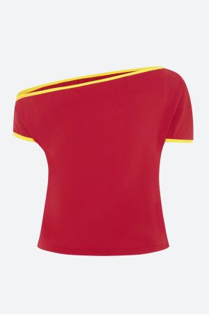 Quick Outfits, Modest Fashion Outfits Ideas Superstar One Shoulder Tee