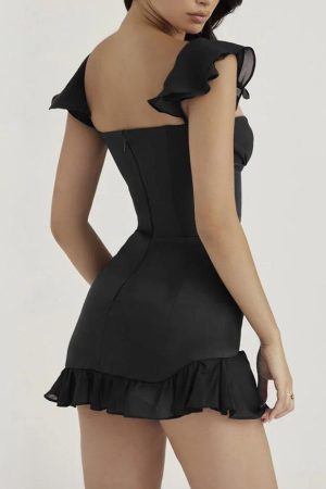 Quick Outfits, Modest Fashion Outfits Ideas Sweetheart Neckline Corset Mini Dress