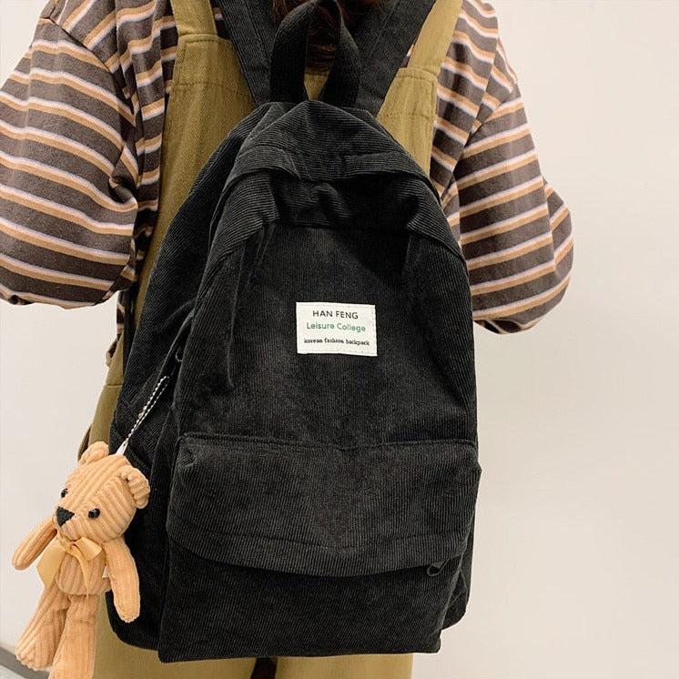 Quick Outfits, Modest Fashion Outfits Ideas Teddy Bear Corduroy School Backpack Quick Outfits, Modest Fashion Outfits Ideas Teddy Bear Corduroy School Backpack