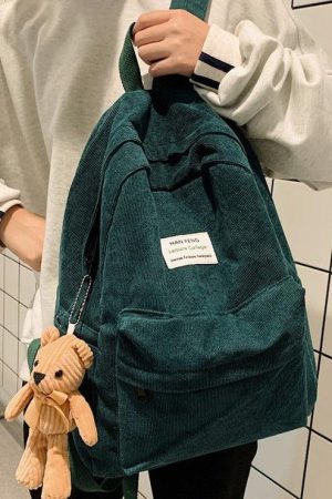 Quick Outfits, Modest Fashion Outfits Ideas Teddy Bear Corduroy School Backpack