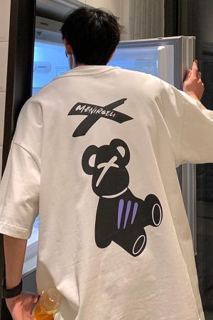 Quick Outfits, Modest Fashion Outfits Ideas Teddy Bear Silhouette Tee