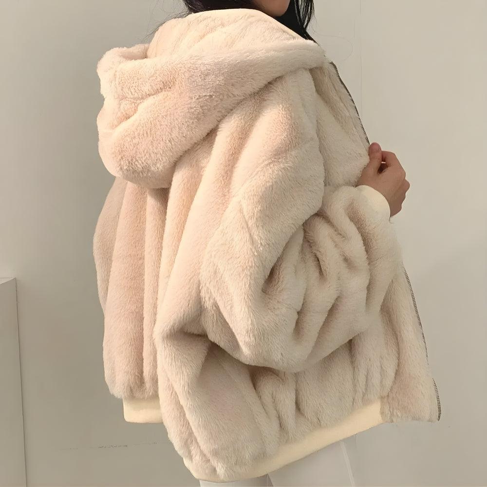 Quick Outfits, Modest Fashion Outfits Ideas Teddy Reversible Hooded Jacket Quick Outfits, Modest Fashion Outfits Ideas Teddy Reversible Hooded Jacket