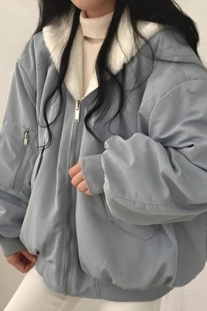 Quick Outfits, Modest Fashion Outfits Ideas Teddy Reversible Hooded Jacket