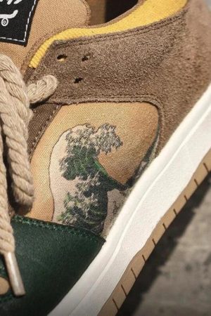 Quick Outfits, Modest Fashion Outfits Ideas The Great Wave Off Kanagawa Sneakers