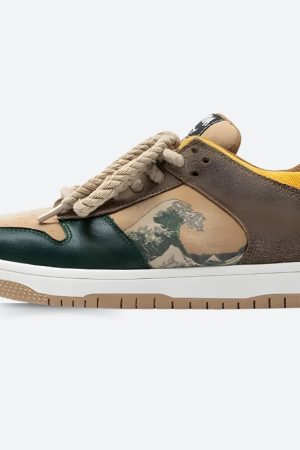 Quick Outfits, Modest Fashion Outfits Ideas The Great Wave Off Kanagawa Sneakers