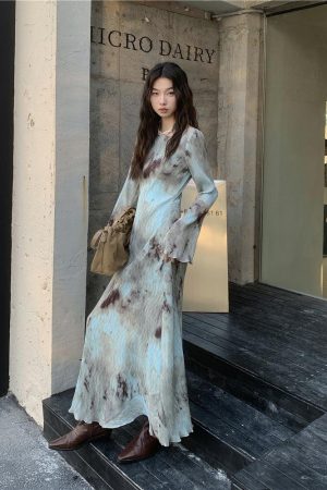 Quick Outfits, Modest Fashion Outfits Ideas Tie Dye Maxi Dress