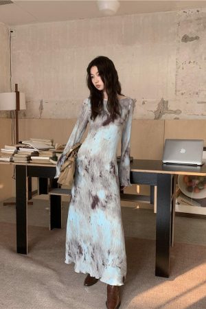 Quick Outfits, Modest Fashion Outfits Ideas Tie Dye Maxi Dress