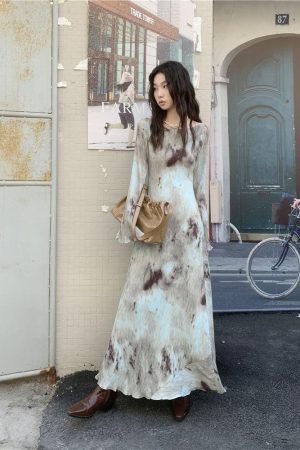 Quick Outfits, Modest Fashion Outfits Ideas Tie Dye Maxi Dress