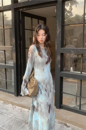 Quick Outfits, Modest Fashion Outfits Ideas Tie Dye Maxi Dress