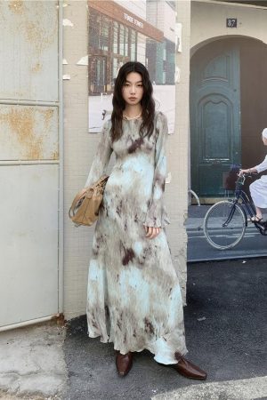 Quick Outfits, Modest Fashion Outfits Ideas Tie Dye Maxi Dress