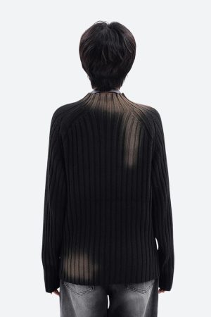 Quick Outfits, Modest Fashion Outfits Ideas Tie Dye Ribbed Sweater