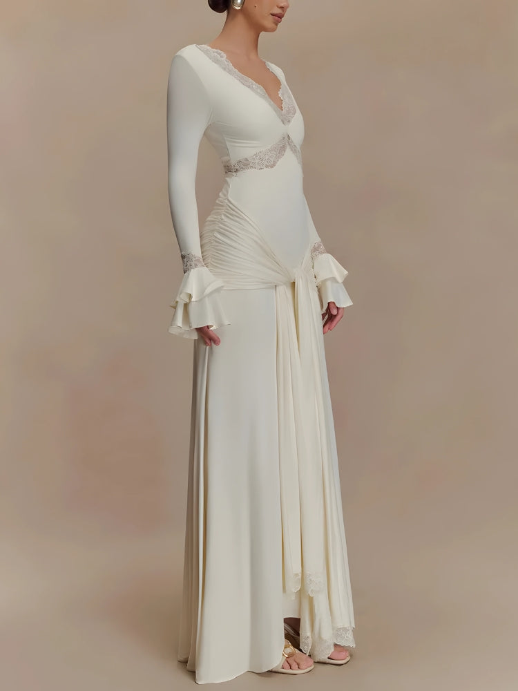 Quick Outfits, Modest Fashion Outfits Ideas Tie Front Draped Maxi Dress Quick Outfits, Modest Fashion Outfits Ideas Tie Front Draped Maxi Dress