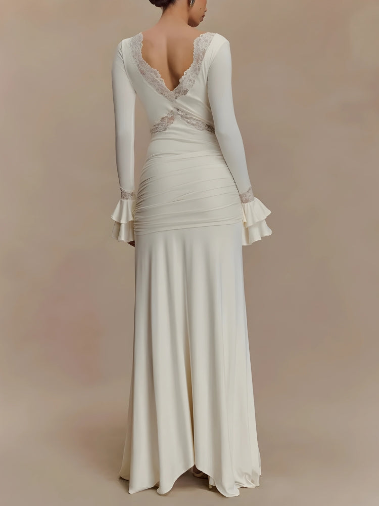 Quick Outfits, Modest Fashion Outfits Ideas Tie Front Draped Maxi Dress Quick Outfits, Modest Fashion Outfits Ideas Tie Front Draped Maxi Dress