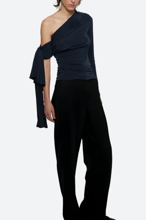 Quick Outfits, Modest Fashion Outfits Ideas Tie Shoulder Top