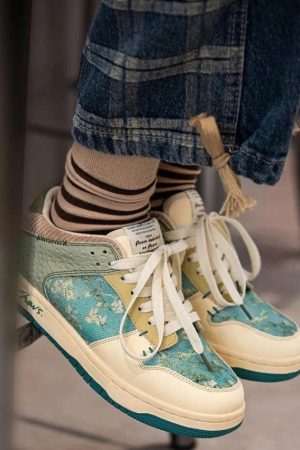 Quick Outfits, Modest Fashion Outfits Ideas Van Gogh Almond Blossom Sneakers