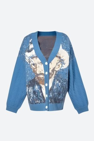 Quick Outfits, Modest Fashion Outfits Ideas Van Gogh Self Portrait Cardigan
