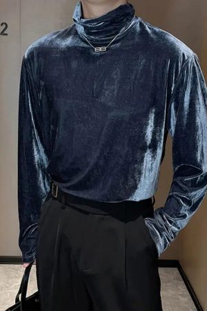 Quick Outfits, Modest Fashion Outfits Ideas Velvet Turtle Neck Top