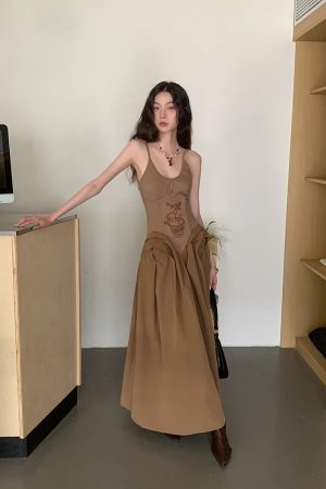 Quick Outfits, Modest Fashion Outfits Ideas Vintage Corset Maxi Dress