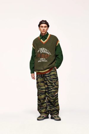 Quick Outfits, Modest Fashion Outfits Ideas Vintage Enjoy Yourself Knitted Sweater Vest