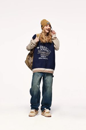 Quick Outfits, Modest Fashion Outfits Ideas Vintage Enjoy Yourself Knitted Sweater Vest