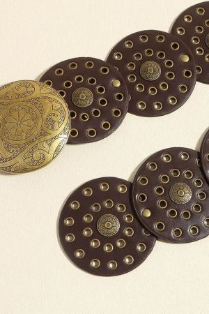 Quick Outfits, Modest Fashion Outfits Ideas Vintage Ethnic Floral Buckle Belt