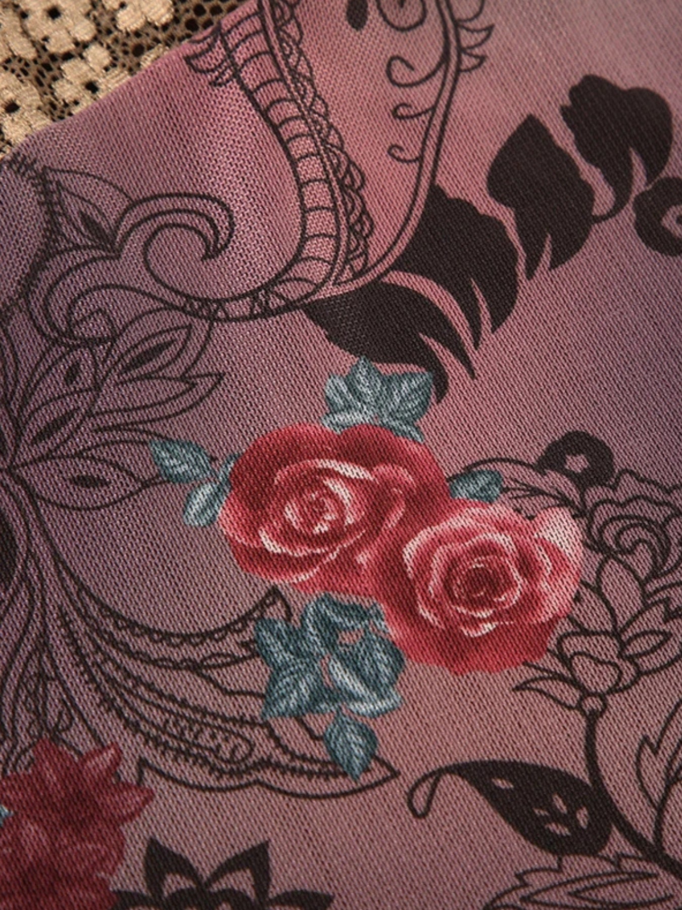 Quick Outfits, Modest Fashion Outfits Ideas Vintage Floral Lace Trim Top Quick Outfits, Modest Fashion Outfits Ideas Vintage Floral Lace Trim Top