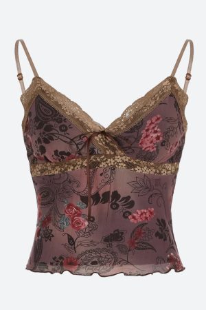 Quick Outfits, Modest Fashion Outfits Ideas Vintage Floral Lace Trim Top