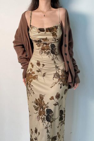 Quick Outfits, Modest Fashion Outfits Ideas Vintage Floral Maxi Dress
