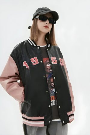 Quick Outfits, Modest Fashion Outfits Ideas Vintage Grunge 1968 Varsity Jacket