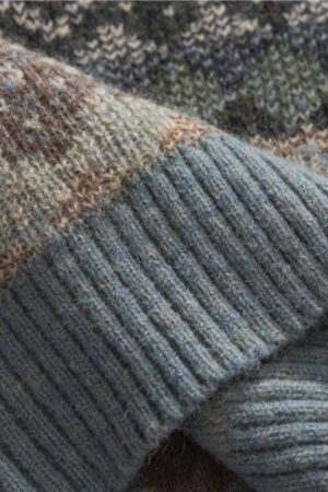 Quick Outfits, Modest Fashion Outfits Ideas Vintage Jacquard Knitted Sweater