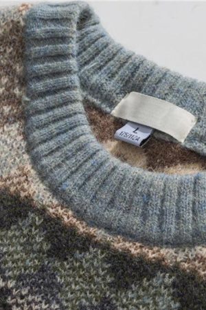 Quick Outfits, Modest Fashion Outfits Ideas Vintage Jacquard Knitted Sweater