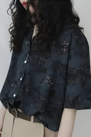 Quick Outfits, Modest Fashion Outfits Ideas Vintage Leaf Designed Shirt