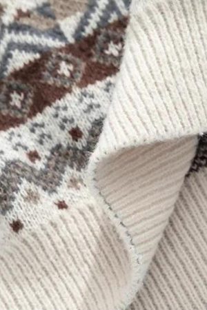 Quick Outfits, Modest Fashion Outfits Ideas Vintage Rabbits Knitted Sweater