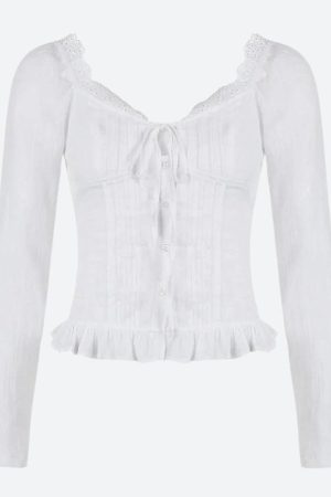 Quick Outfits, Modest Fashion Outfits Ideas Vintage Ruffled Blouse