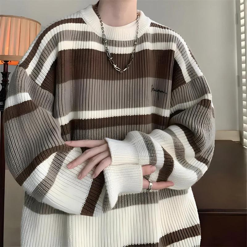 Quick Outfits, Modest Fashion Outfits Ideas Vintage Striped Knitted Sweater Quick Outfits, Modest Fashion Outfits Ideas Vintage Striped Knitted Sweater