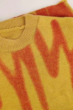 Quick Outfits, Modest Fashion Outfits Ideas Wavy Line Design Knitted Sweater