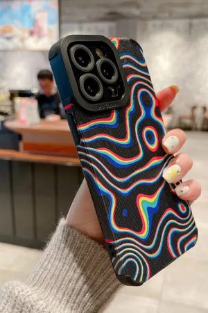Quick Outfits, Modest Fashion Outfits Ideas Wavy Rainbow Phone Case