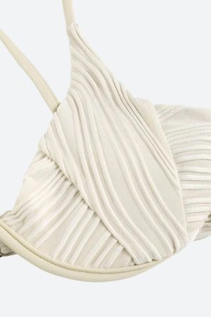 Quick Outfits, Modest Fashion Outfits Ideas Wavy Striped Wired Cup Bikini Set