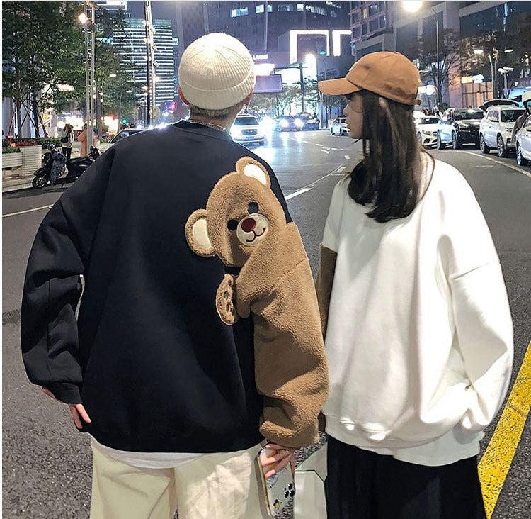 Quick Outfits, Modest Fashion Outfits Ideas Weirdcore Bear Sleeve Sweatshirt Quick Outfits, Modest Fashion Outfits Ideas Weirdcore Bear Sleeve Sweatshirt