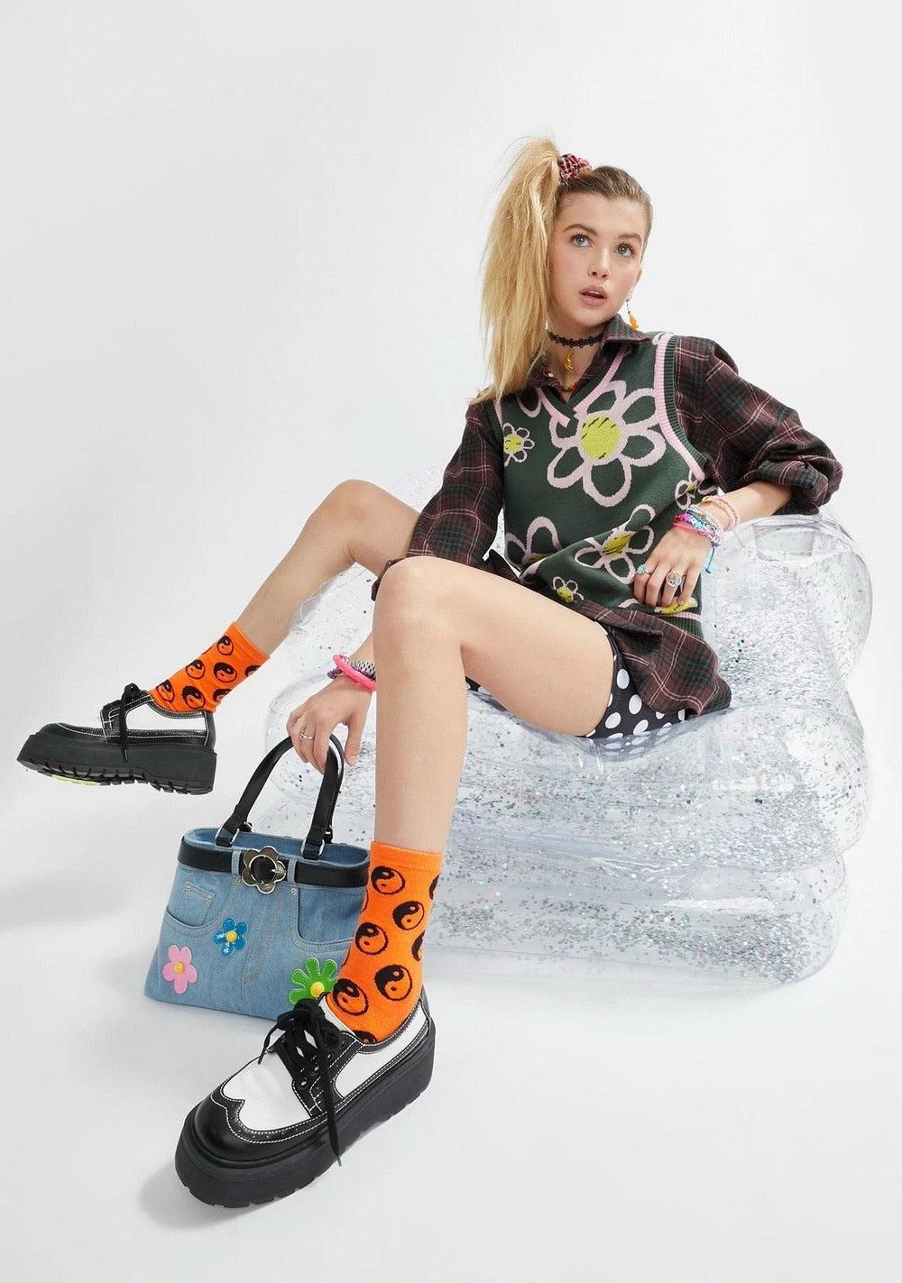 Quick Outfits, Modest Fashion Outfits Ideas Weirdcore Belted Denim Handbag Quick Outfits, Modest Fashion Outfits Ideas Weirdcore Belted Denim Handbag