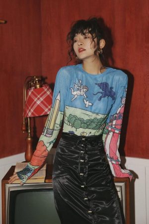 Quick Outfits, Modest Fashion Outfits Ideas Weirdcore Dream Mesh Top