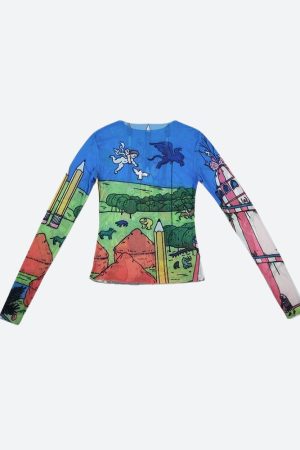 Quick Outfits, Modest Fashion Outfits Ideas Weirdcore Dream Mesh Top