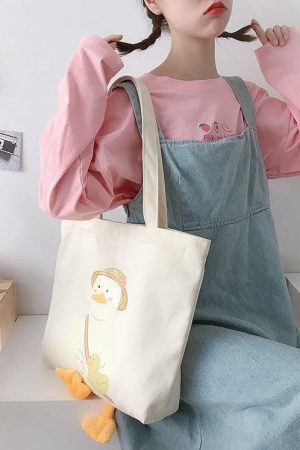 Quick Outfits, Modest Fashion Outfits Ideas Weirdcore Duck Cloth Bag