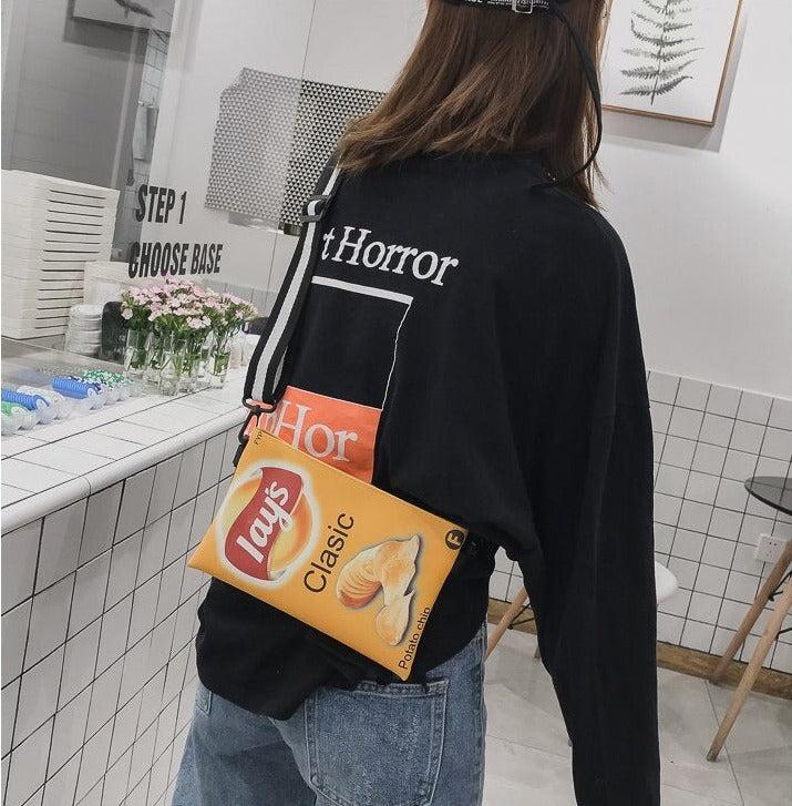 Quick Outfits, Modest Fashion Outfits Ideas Weirdcore Lays Chips Crossbody Bag Quick Outfits, Modest Fashion Outfits Ideas Weirdcore Lays Chips Crossbody Bag
