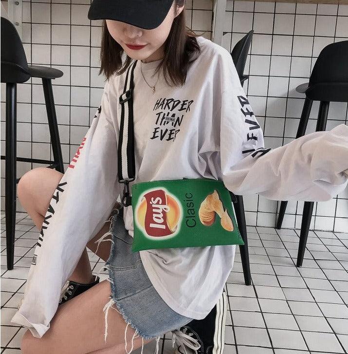 Quick Outfits, Modest Fashion Outfits Ideas Weirdcore Lays Chips Crossbody Bag Quick Outfits, Modest Fashion Outfits Ideas Weirdcore Lays Chips Crossbody Bag