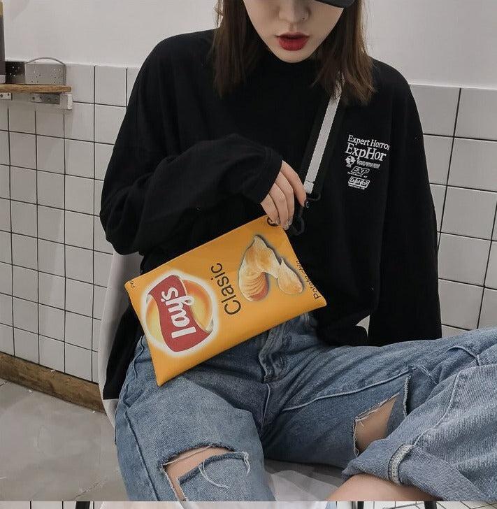 Quick Outfits, Modest Fashion Outfits Ideas Weirdcore Lays Chips Crossbody Bag Quick Outfits, Modest Fashion Outfits Ideas Weirdcore Lays Chips Crossbody Bag