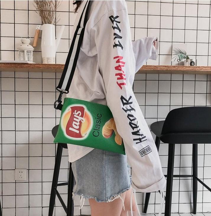 Quick Outfits, Modest Fashion Outfits Ideas Weirdcore Lays Chips Crossbody Bag Quick Outfits, Modest Fashion Outfits Ideas Weirdcore Lays Chips Crossbody Bag