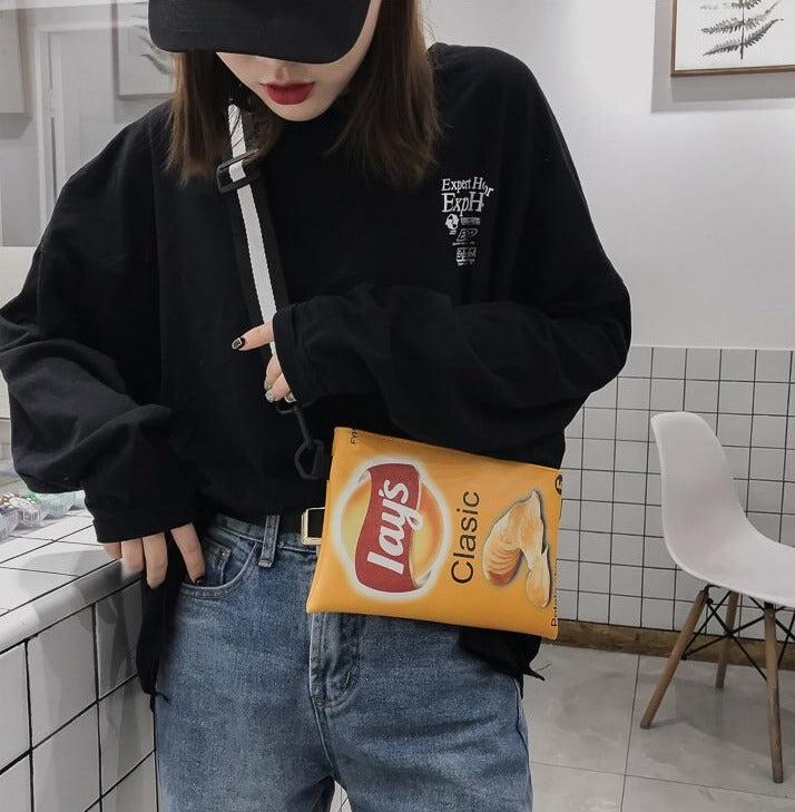 Quick Outfits, Modest Fashion Outfits Ideas Weirdcore Lays Chips Crossbody Bag Quick Outfits, Modest Fashion Outfits Ideas Weirdcore Lays Chips Crossbody Bag