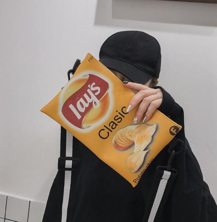 Quick Outfits, Modest Fashion Outfits Ideas Weirdcore Lays Chips Crossbody Bag Quick Outfits, Modest Fashion Outfits Ideas Weirdcore Lays Chips Crossbody Bag